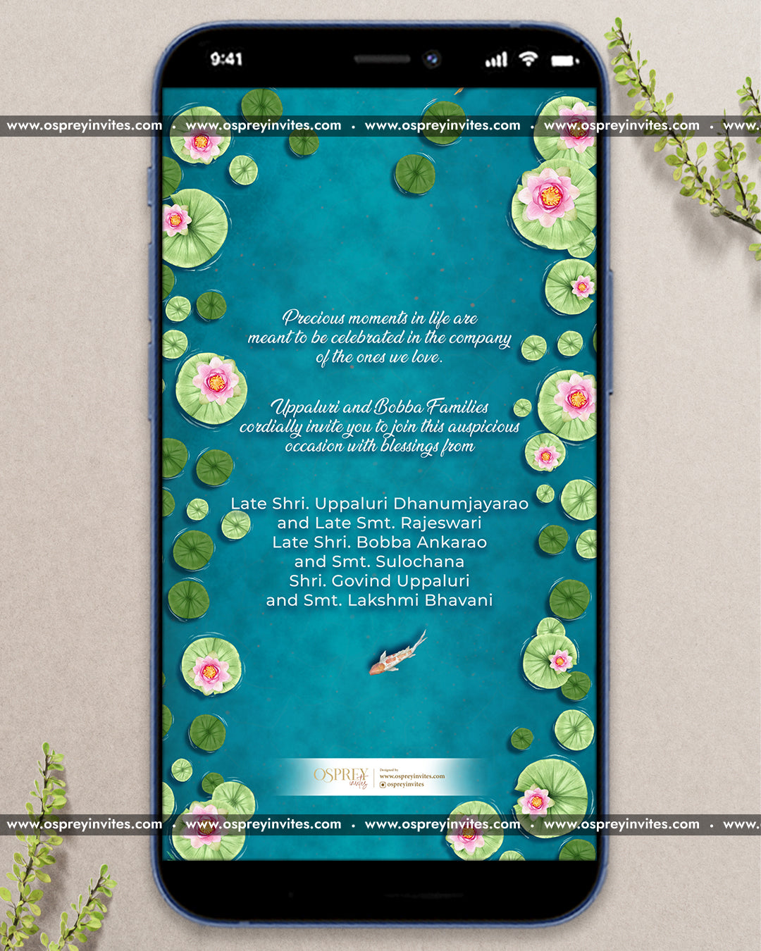 Aqua Blossom Wedding