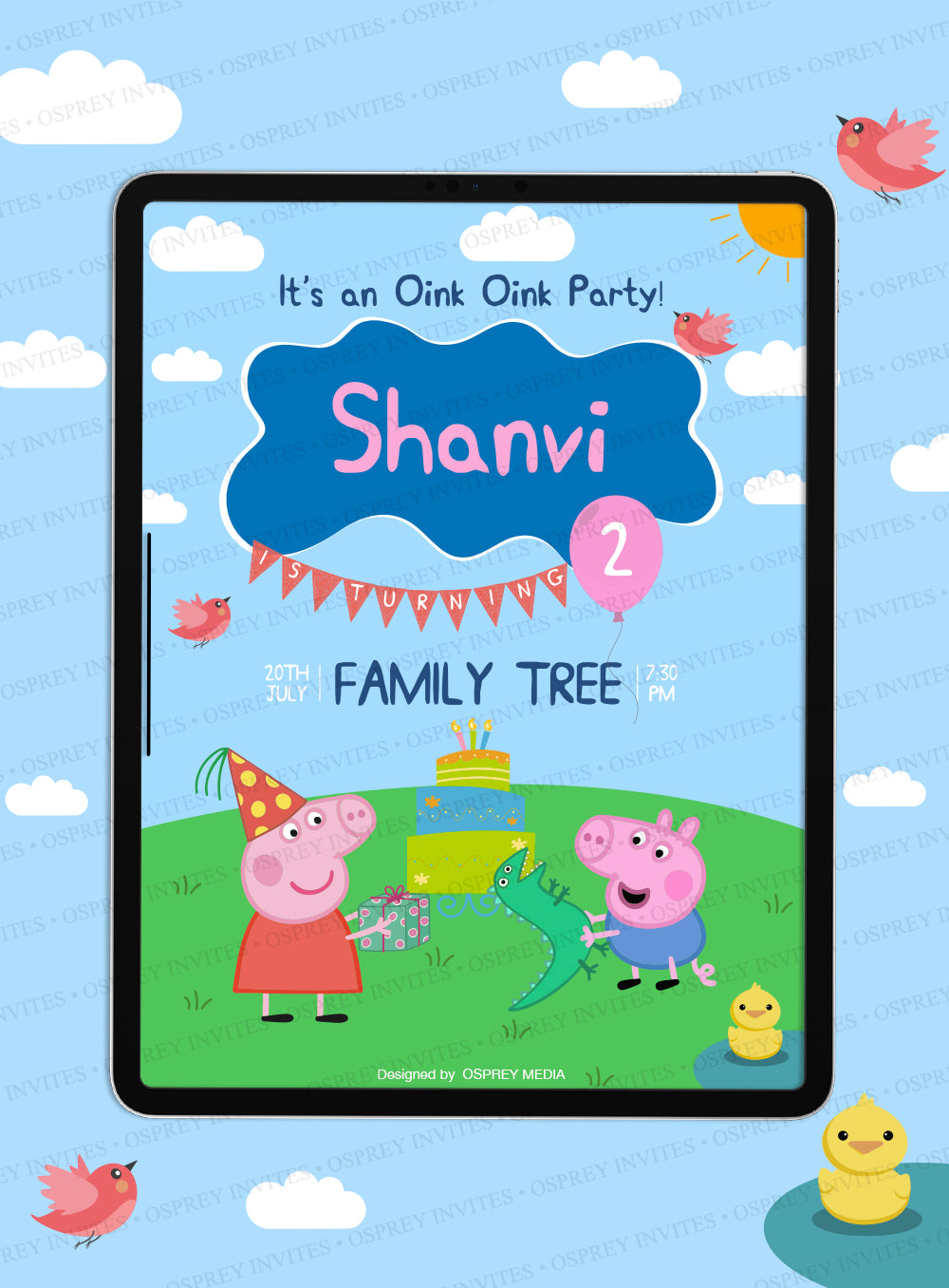 Peppa Pig Invite (PDF)