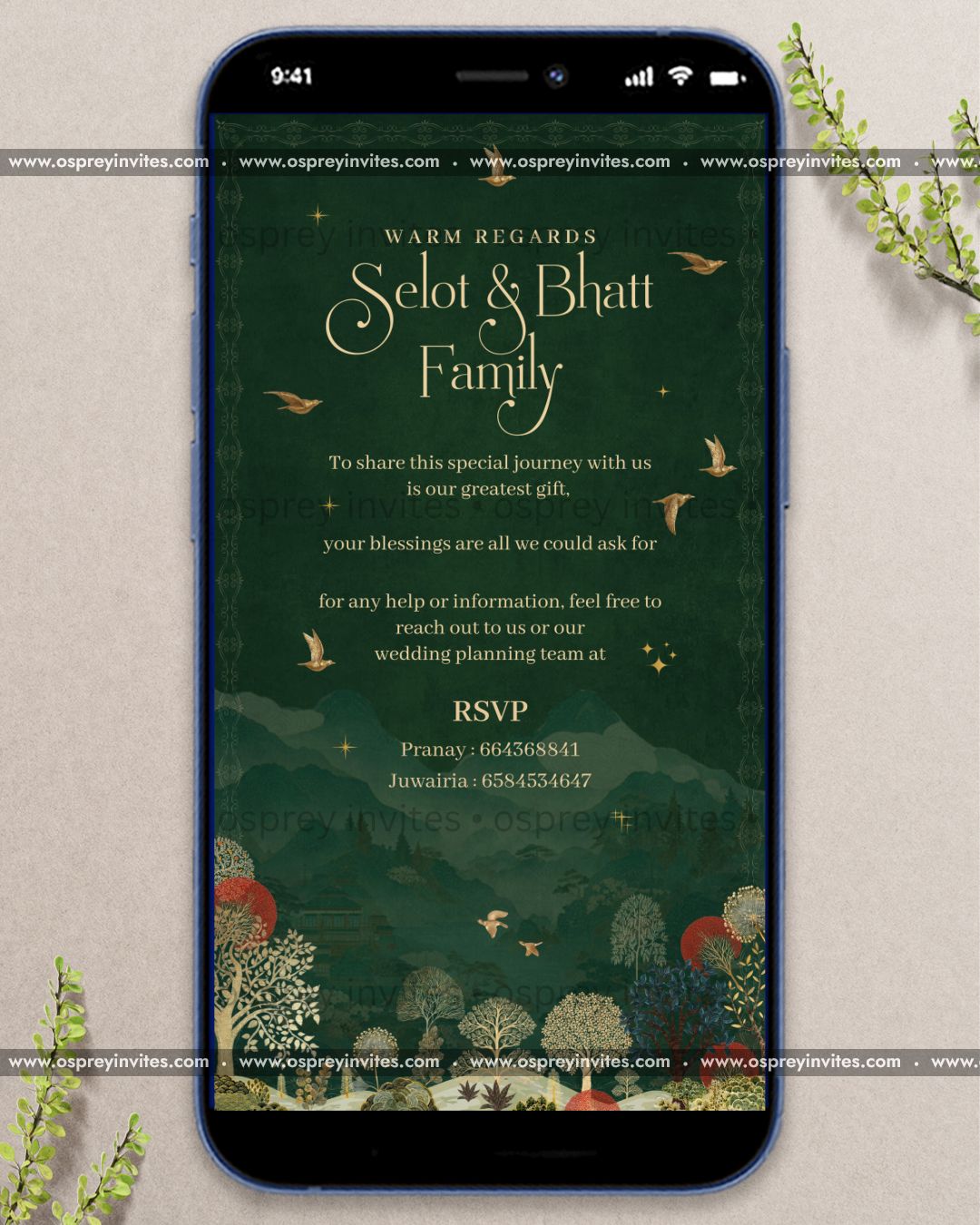 Enchanted Forest Wedding Invite