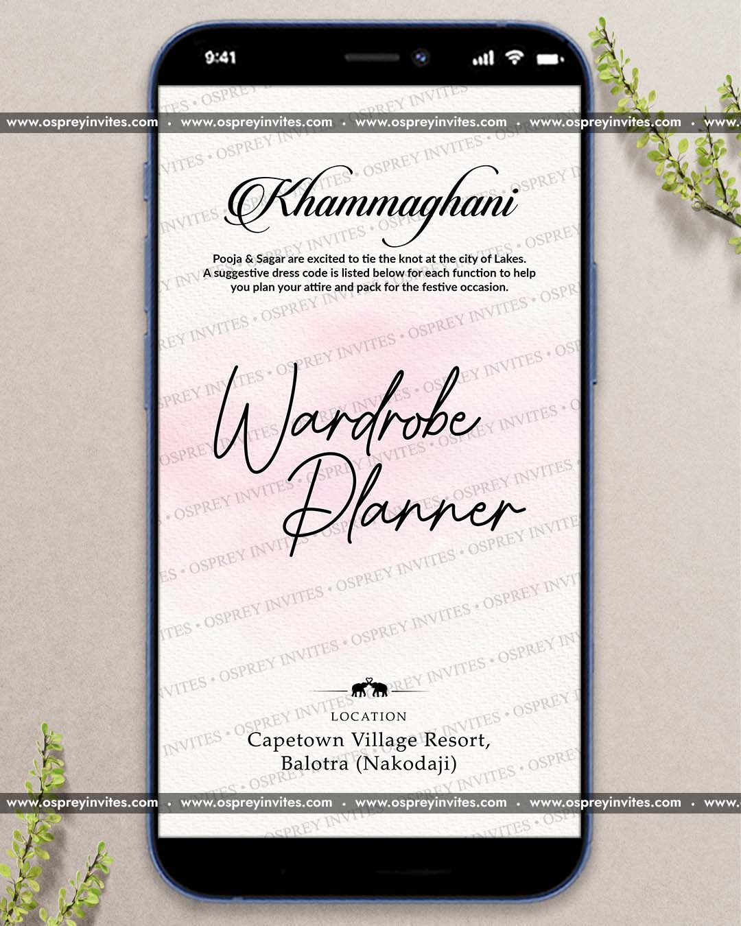 Watercolour Wardrobe Planner