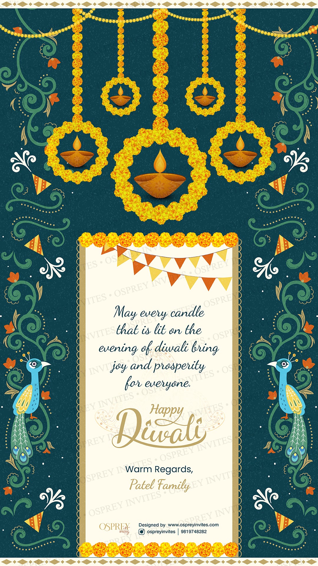 Peacock & Marigold
