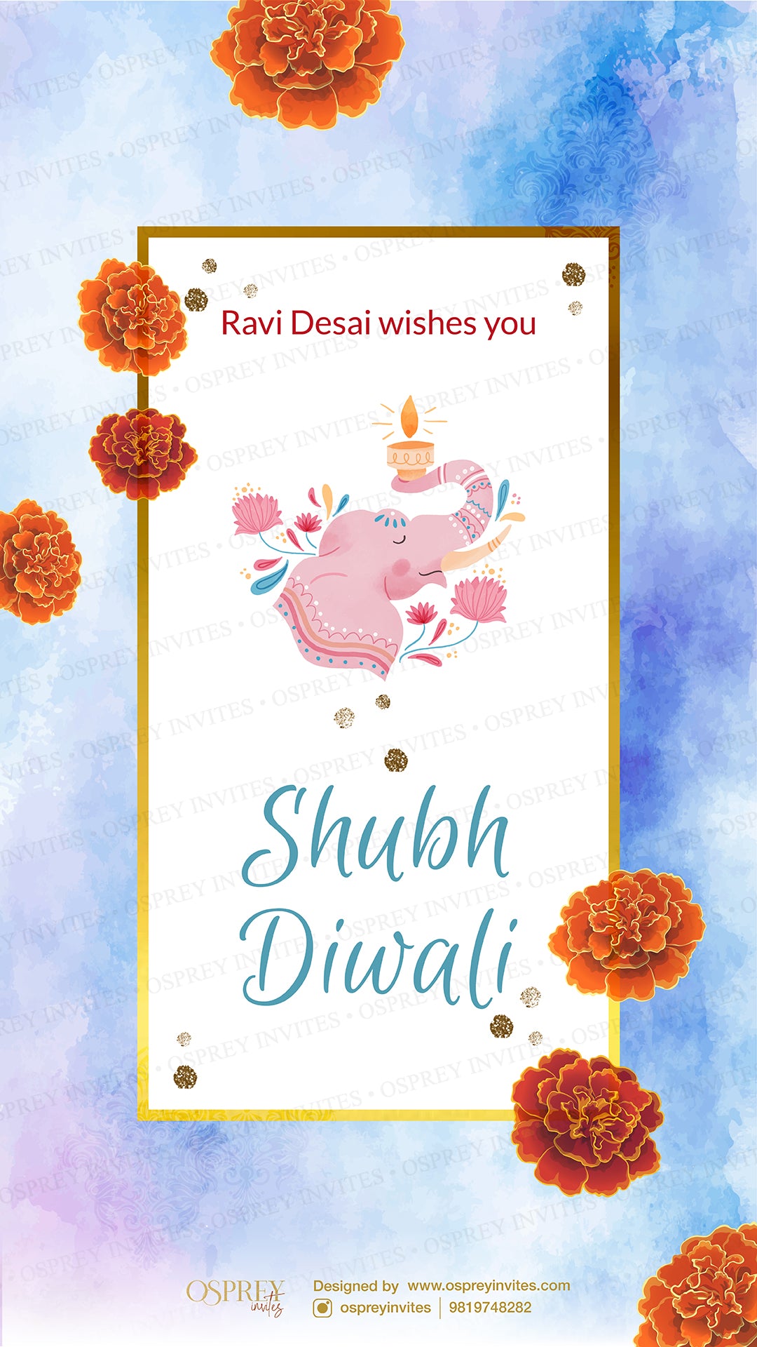 Watercolour Diwali