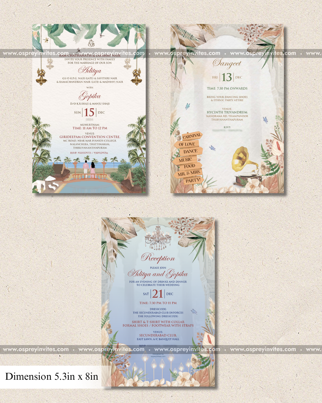 Timeless Wedding Printed Suite