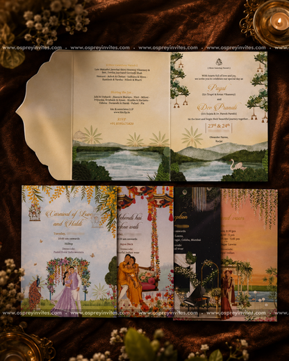 Sunset Vows Invitation Suite