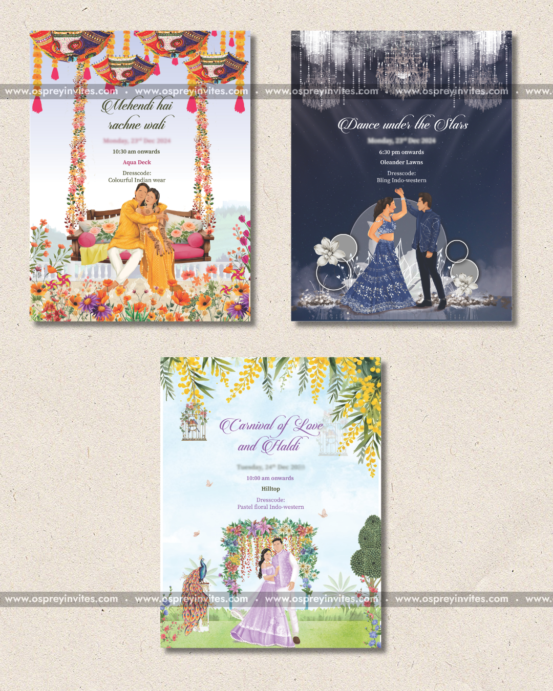 Sunset Vows Invitation Suite