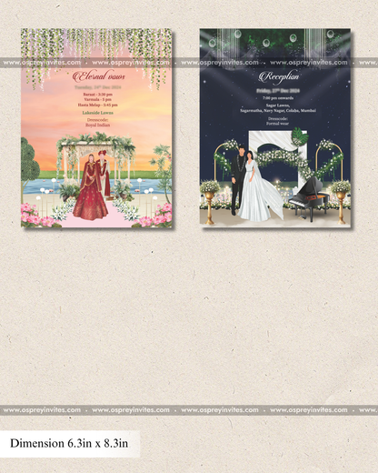 Sunset Vows Invitation Suite