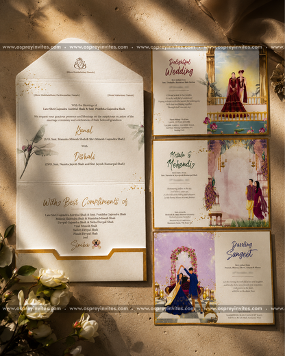 Envelope styled Printed Invites