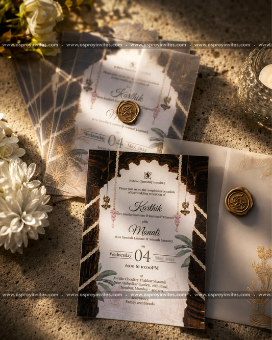 Vellum Jacket Printed Invites