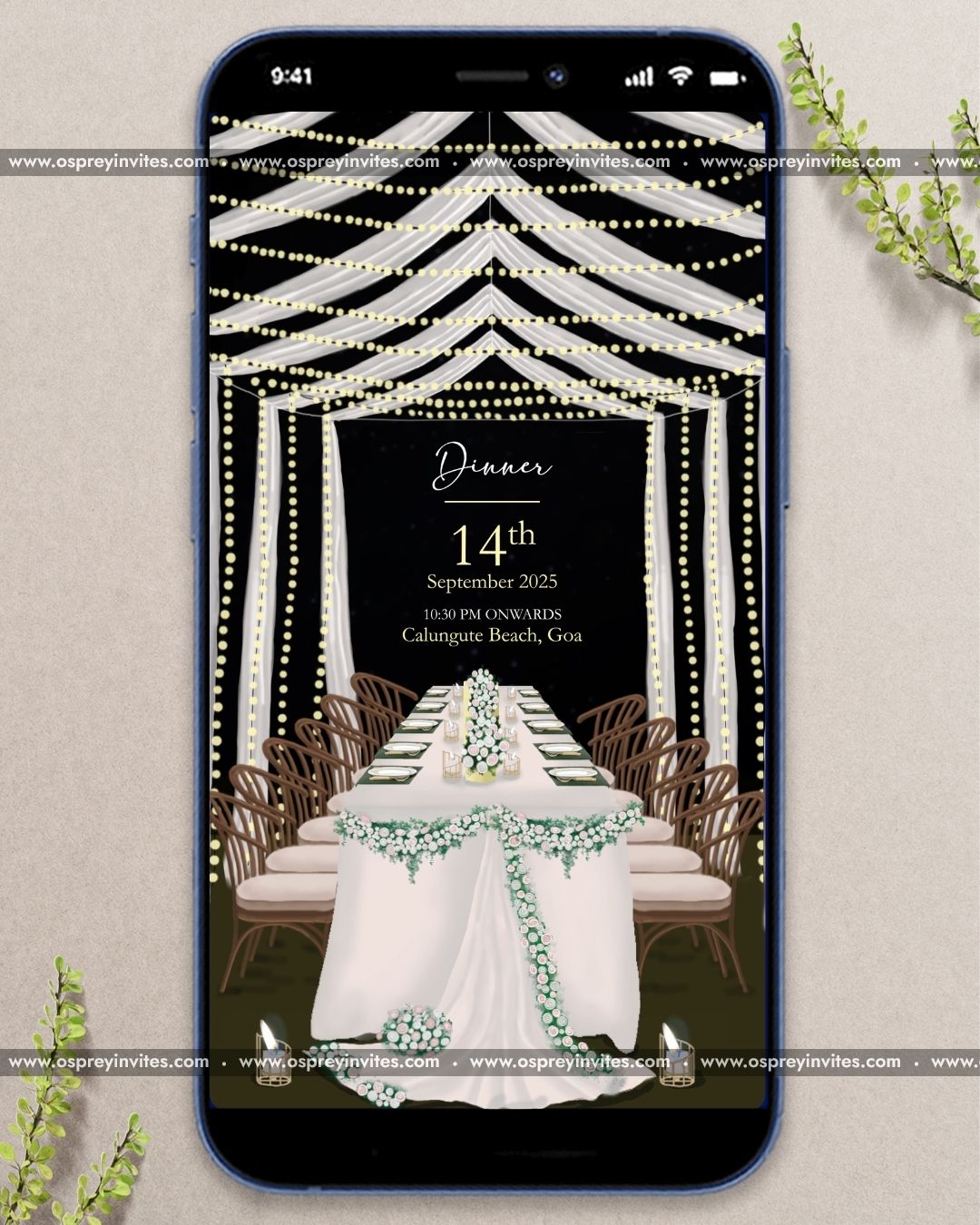 Floral Christian wedding PDF stationery with garden arch illustration, gentle pastels and elegant fonts