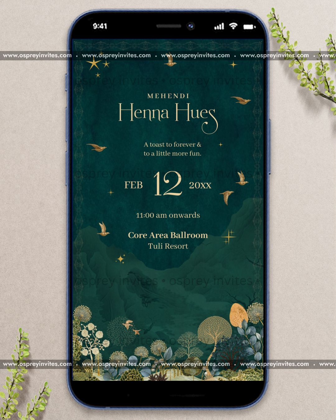 Enchanted Forest Wedding Invite