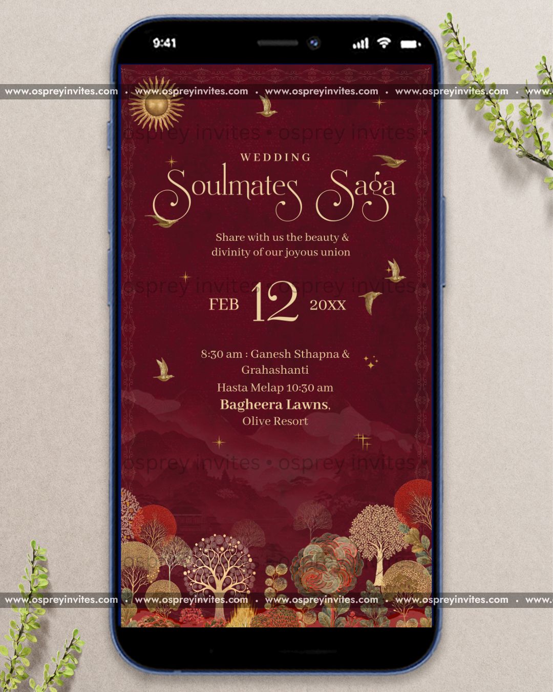 Enchanted Forest Wedding Invite