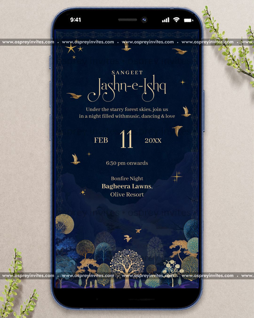 Enchanted Forest Wedding Invite