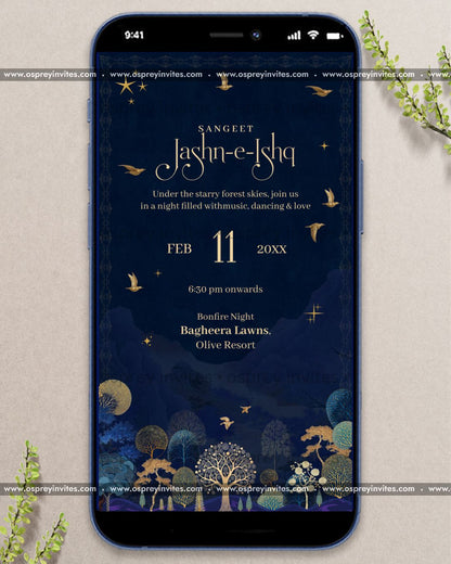 Enchanted Forest Wedding Invite