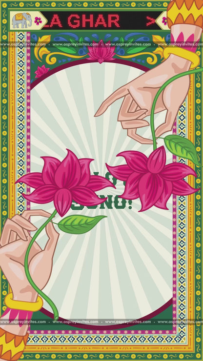 Quirky Bollywood-Style Save the Date Video – Fun Indian Wedding Invite  (Video)